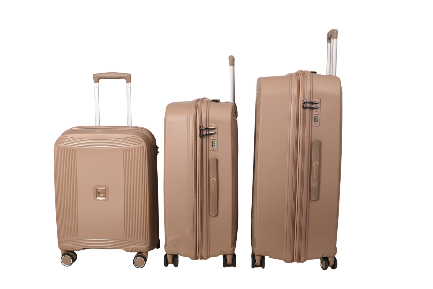 LUGGIT -Nagoya Double zipper & Expandable  Design Trolley bag Khaki
