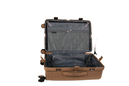 LUGGIT Tokyo Zipperless Premium Polypropylene Trolley Bag ,TSA Lock ,Champagne