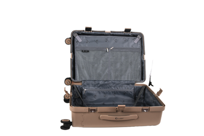 LUGGIT Osaka – 3-Piece Premium Trolley Luggage Set | Zipperless Design | TSA Lock- Champagne