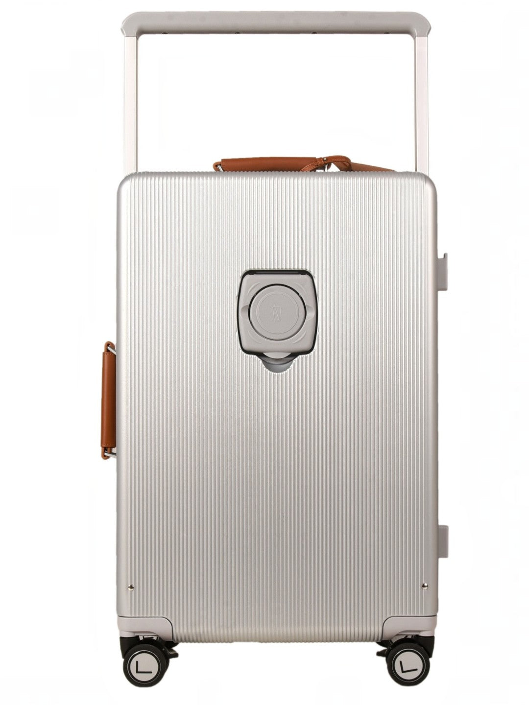 LUGGIT Luxury Trolley bag Cabin & Medium size , Polycarbonate ,Silver