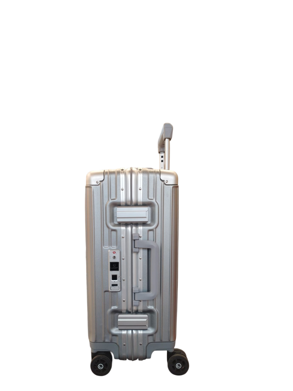 LUGGIT Smart Pro Fingerprint Cabin Luggage – 20 inch-Silver