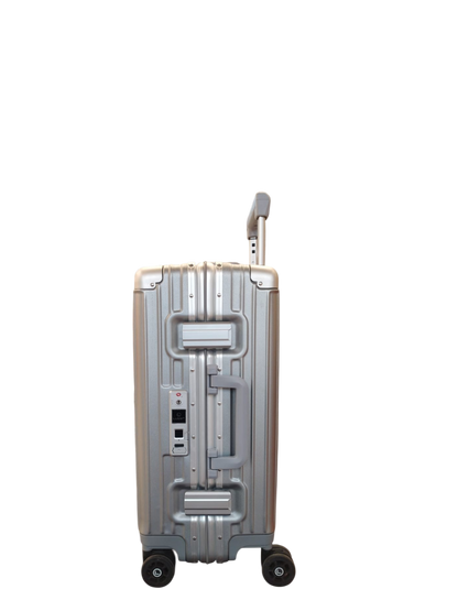 LUGGIT Smart Pro Fingerprint Cabin Luggage – 20 inch-Silver