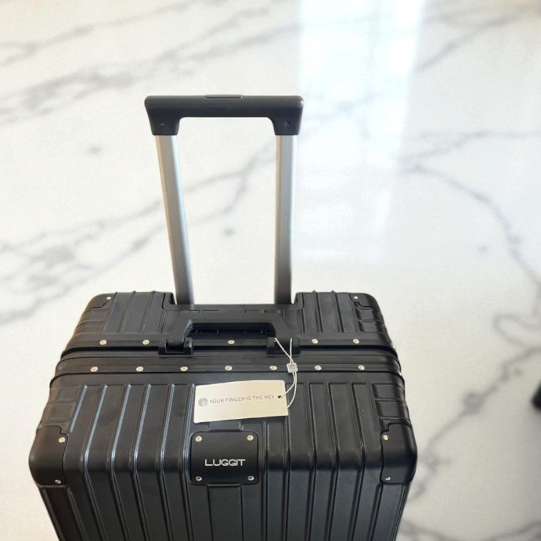 LUGGIT Smart "Pro MAX" Finger Print Unlock - With Triple Protection cabin/Check-in Trolley bag