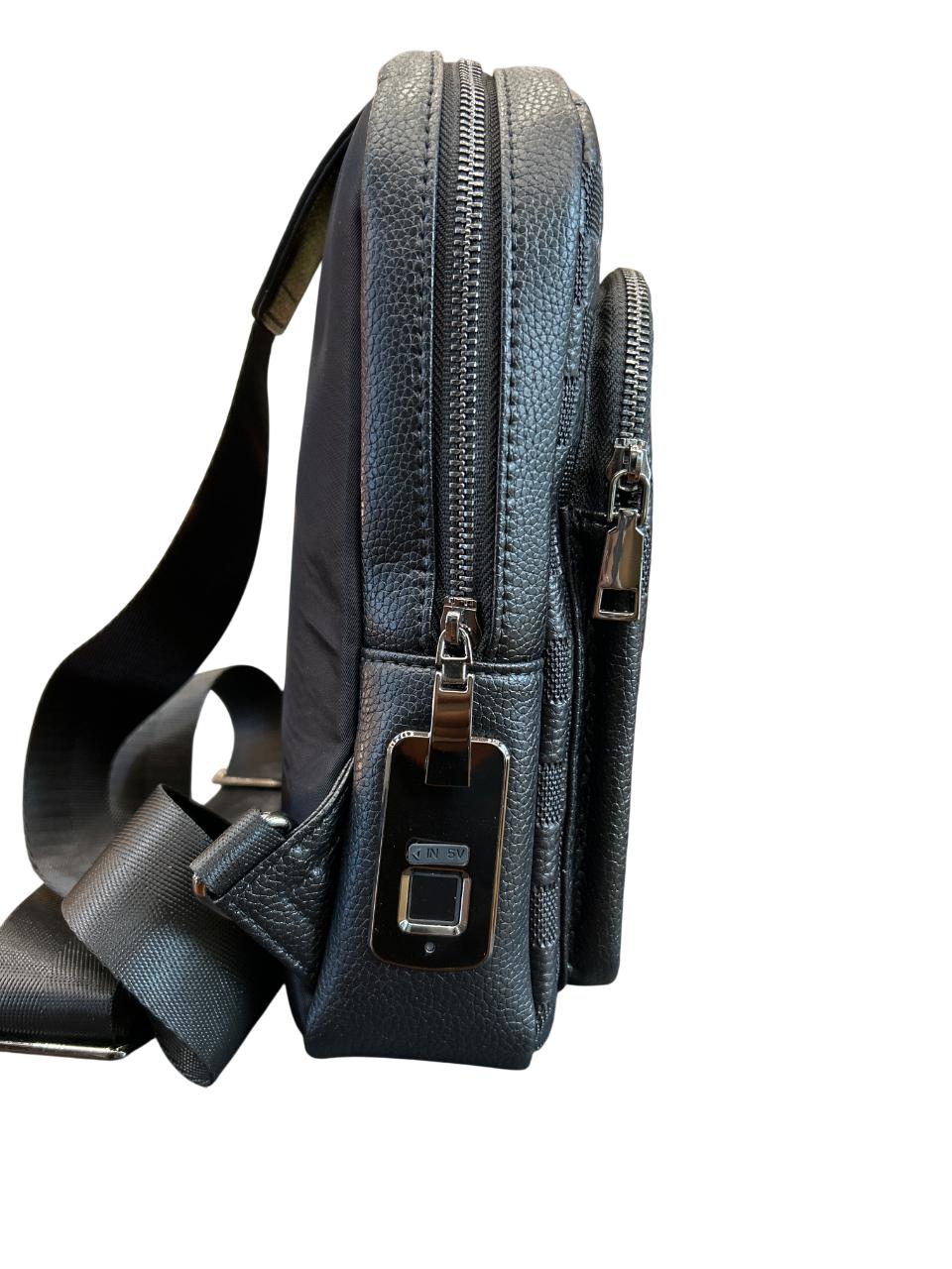 Traveler's Shield by LUGGIT: Advanced finger print Sling Bag