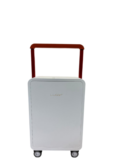 LUGGIT Premium Executive front open Laptop trolley bag, White