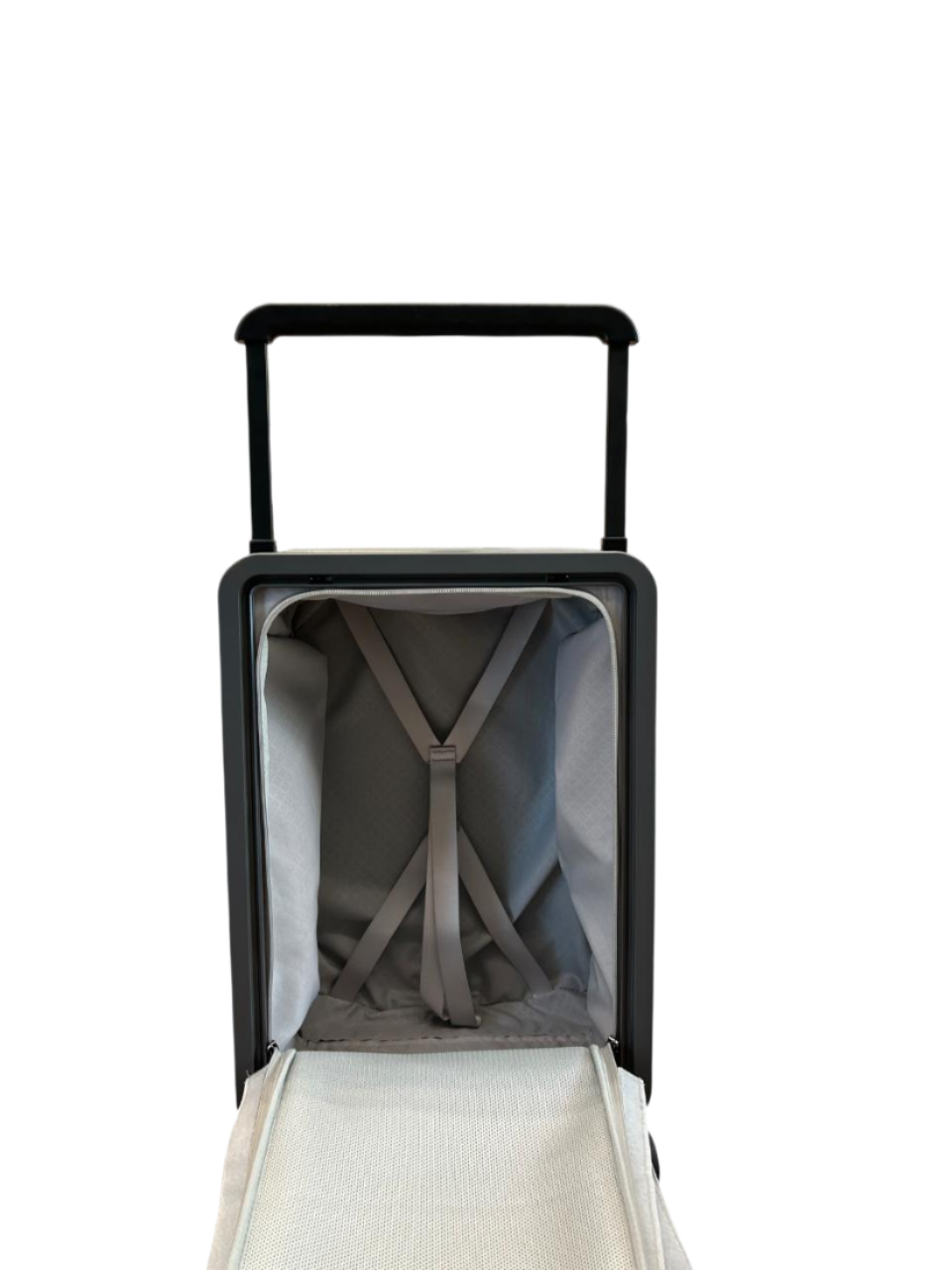 LUGGIT Premium Executive Front open trolley bag, Polycarbonate ,Grey