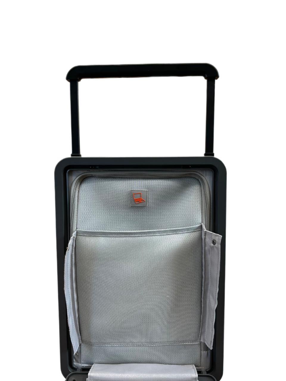 LUGGIT Premium Executive Front open trolley bag, Polycarbonate ,Grey