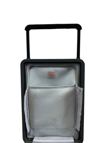 LUGGIT Premium Executive Front open trolley bag, Polycarbonate ,Grey