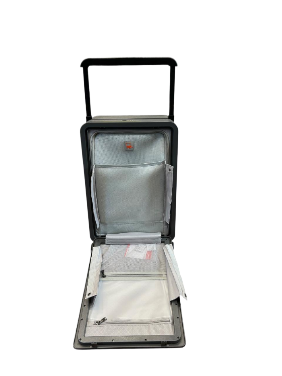 LUGGIT Premium Executive Front open trolley bag, Polycarbonate ,Grey