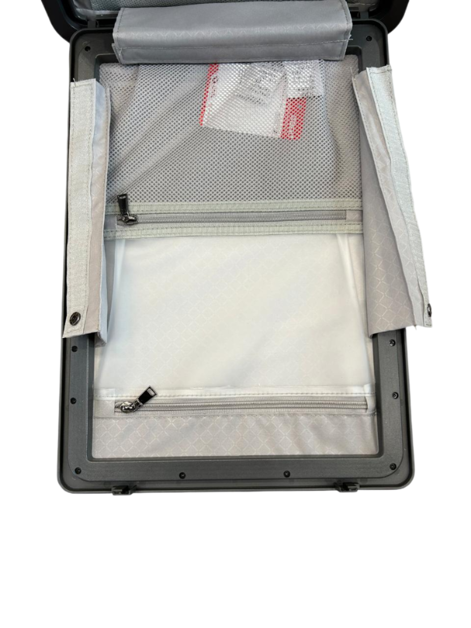 LUGGIT Premium Executive Front open trolley bag, Polycarbonate ,Grey