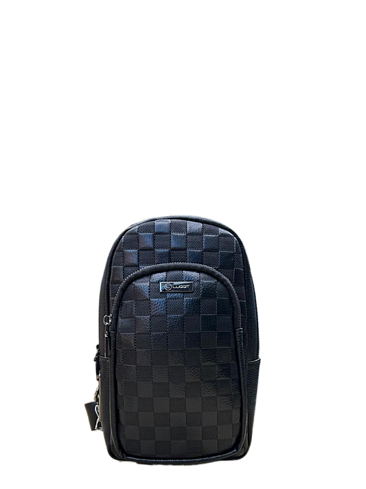 Traveler's Shield by LUGGIT: Advanced Bio-Matrix Unlocking Sling Bag – Pickpocket-Proof Urban Shoulder Bag with 0.5s Fingerprint Sensor & Emergency USB-C Power