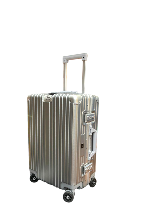 LUGGIT - Smart  Silver Surfer with  Aluminium Metallic Frame - Cabin Travel Bag-20"