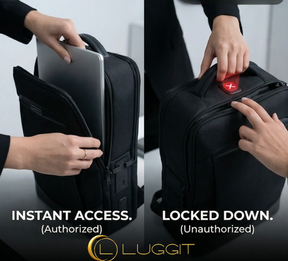 BioShield-Pro Lifestyle-2219-B Biometric Laptop Backpack