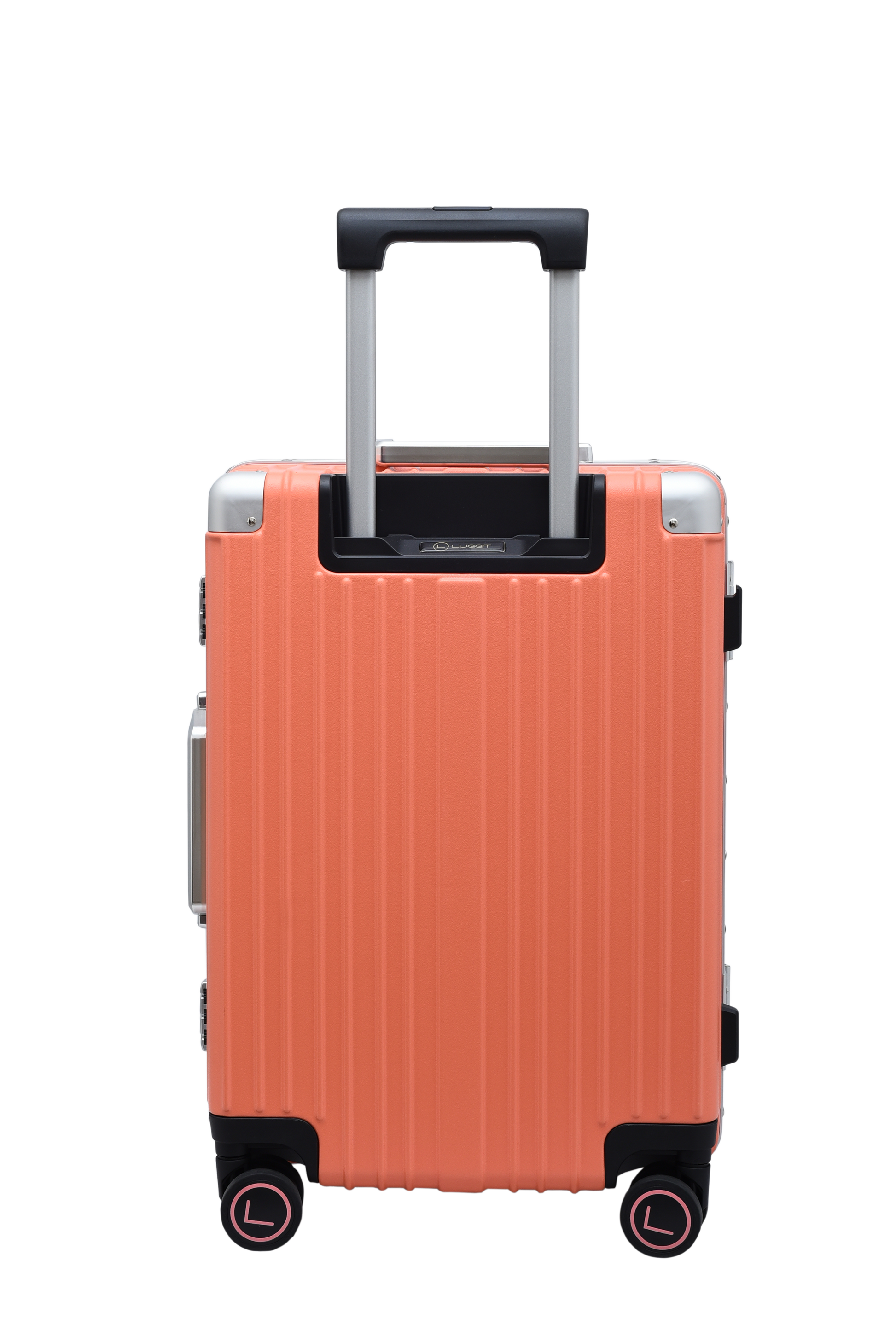 luminium suitcase open interior compartments travel bag