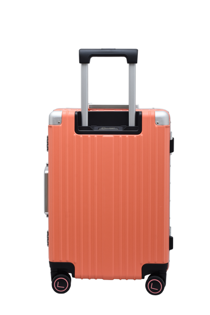 luminium suitcase open interior compartments travel bag
