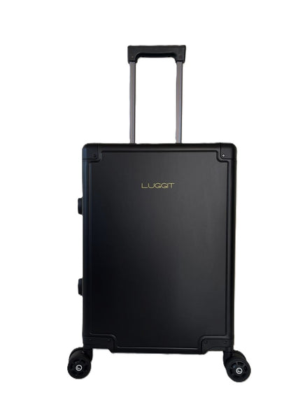 LUGGIT Earth Circle aluminium cabin trolley silver 20 inch premium metal luggage