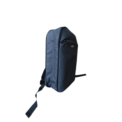 Blue backpack on a white background