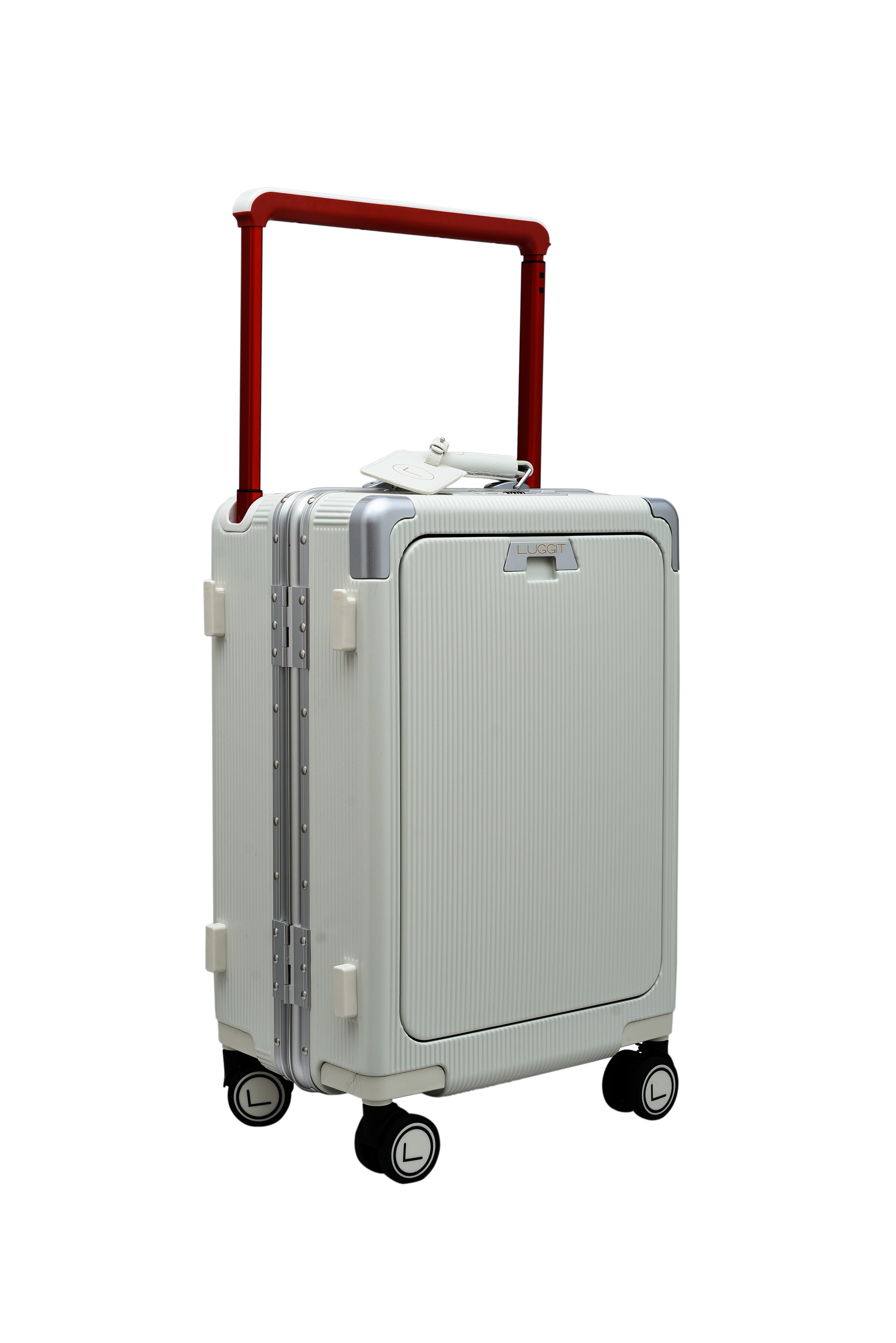 premium executive cabin trolley black front opening suitcase