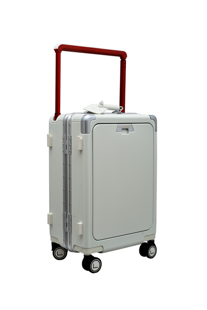 premium executive cabin trolley black front opening suitcase