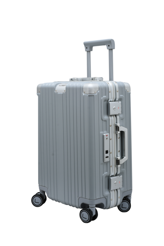 smart fingerprint luggage airport travel secure trolley bag modern design