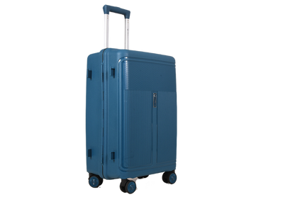 LUGGIT Osaka – 3-Piece Premium Trolley Luggage Set | Zipperless Design | TSA Lock- Petroleum Blue