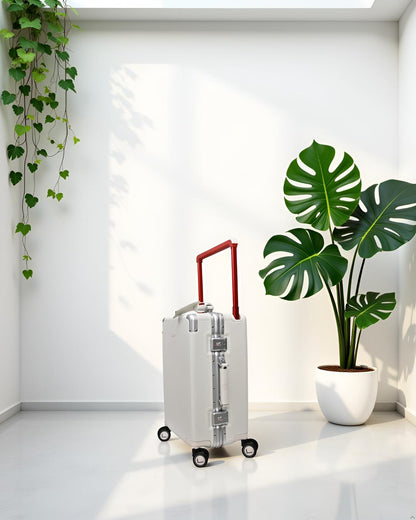LUGGIT - Luxury - White -20" cabin Luggage