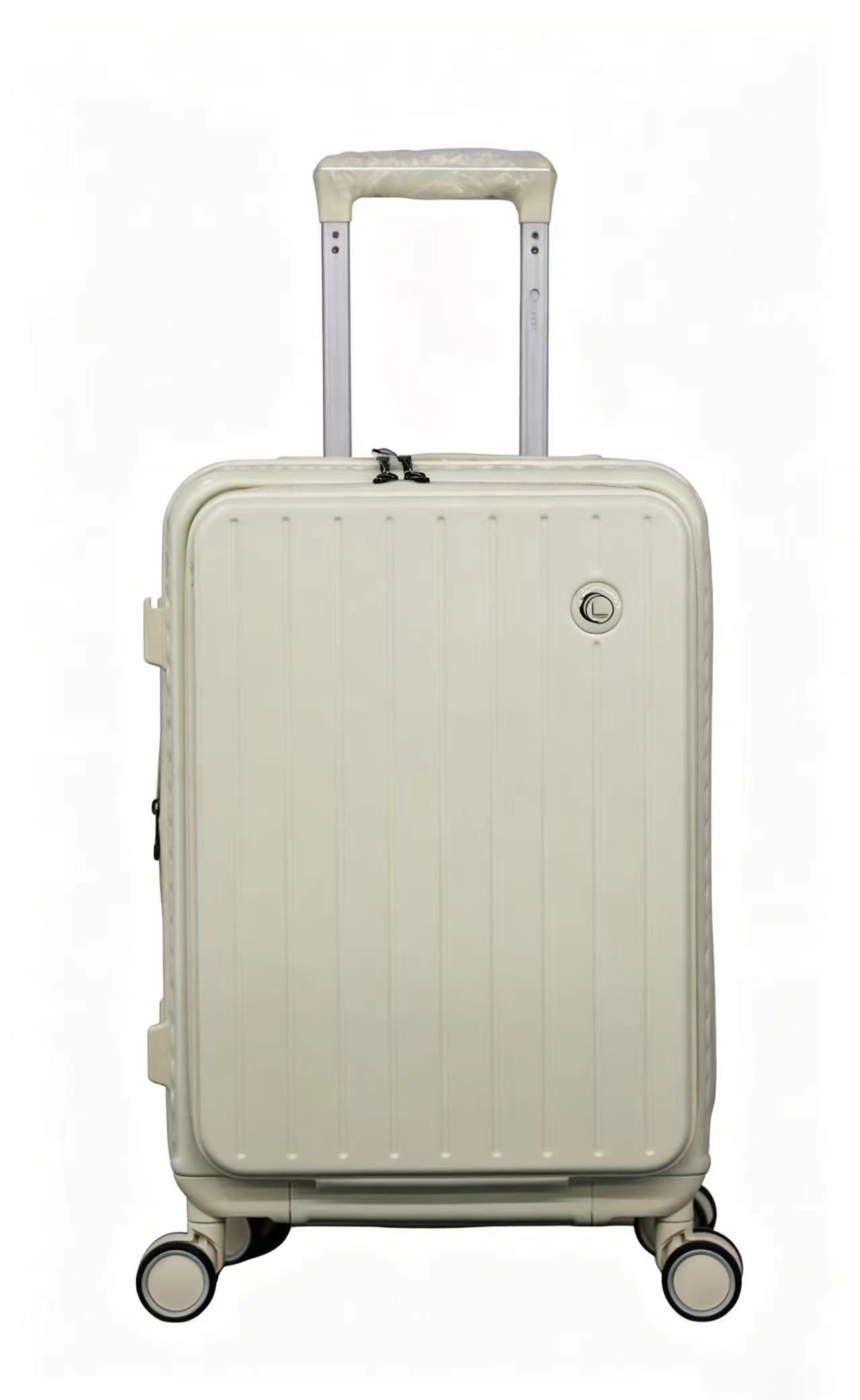 LUGGIT SFO 2.0 Premium Trolley Bag ,SmartView Wide Opening Design,TSA Lock, Polycarbonate Hard Shell, Rose Gold