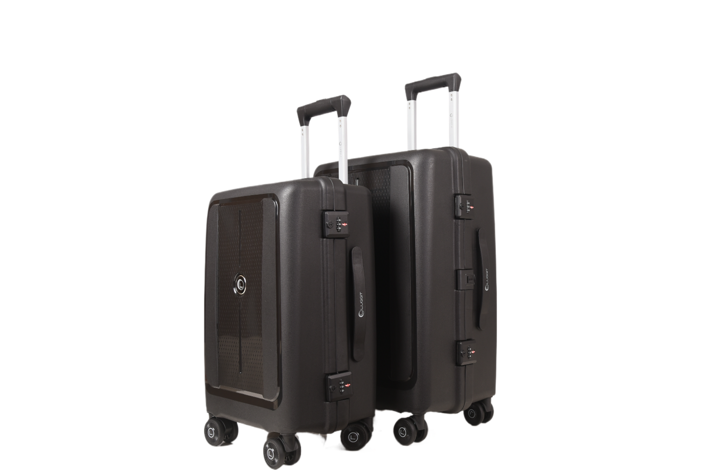 LUGGIT Tokyo Zipperless Premium Polypropylene Travel Trolley Bag ,TSA Lock ,Black