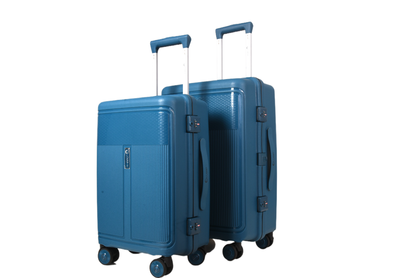 LUGGIT Osaka – 3-Piece Premium Trolley Luggage Set | Zipperless Design | TSA Lock- Petroleum Blue