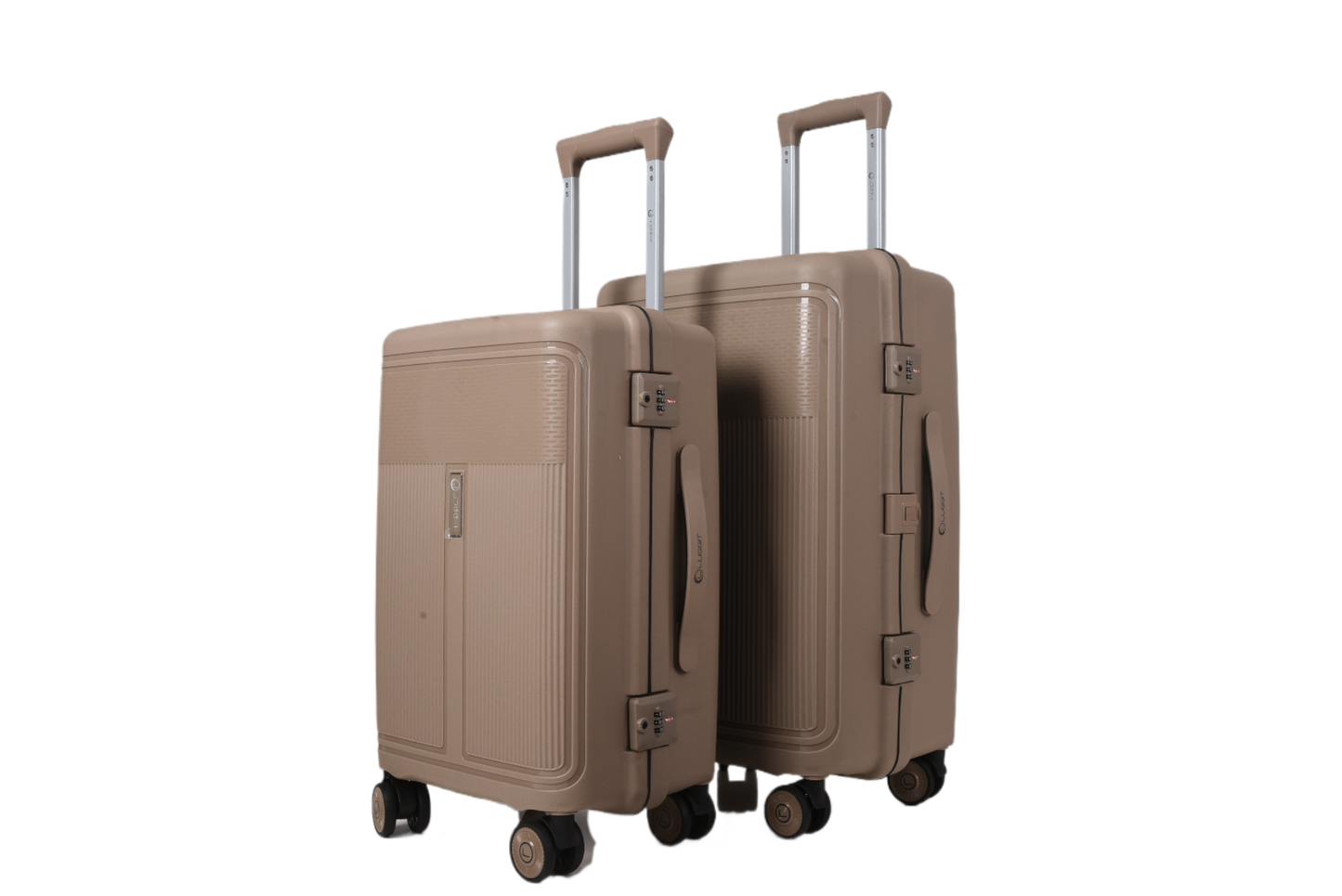 LUGGIT Osaka – 3-Piece Premium Trolley Luggage Set | Zipperless Design | TSA Lock- Champagne