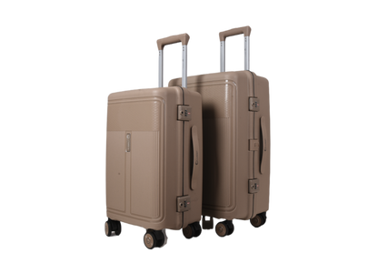 LUGGIT Osaka – 3-Piece Premium Trolley Luggage Set | Zipperless Design | TSA Lock- Champagne