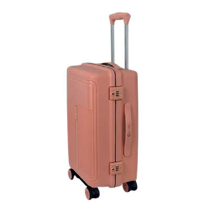 LUGGIT Osaka – 3-Piece Premium Trolley Luggage Set | Zipperless Design | TSA Lock  -Apricot