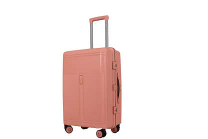 LUGGIT Osaka – 3-Piece Premium Trolley Luggage Set | Zipperless Design | TSA Lock  -Apricot
