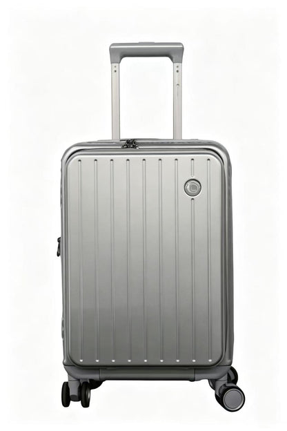 LUGGIT SFO 2.0 Premium Trolley Bag ,SmartView Wide Opening Design,TSA Lock, Polycarbonate Hard Shell, Rose Gold