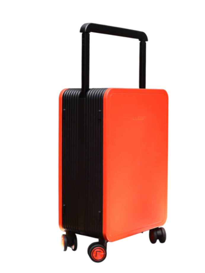 LUGGIT premium plus luggage set red-black 20 inch cabin 24 inch check-in trolly