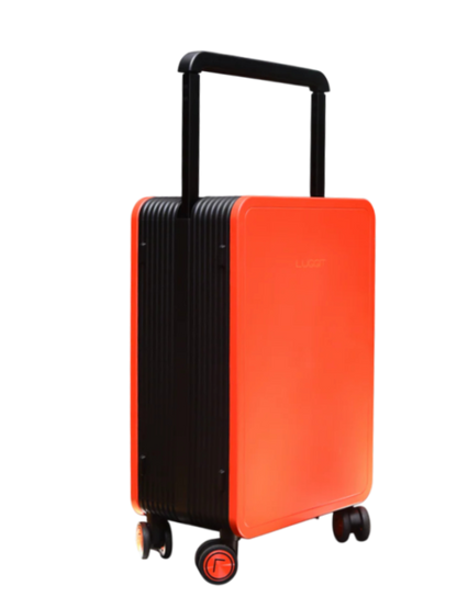 LUGGIT premium plus luggage set red-black 20 inch cabin 24 inch check-in trolly