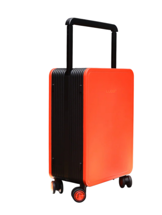 LUGGIT premium plus luggage set red-black 20 inch cabin 24 inch check-in trolly