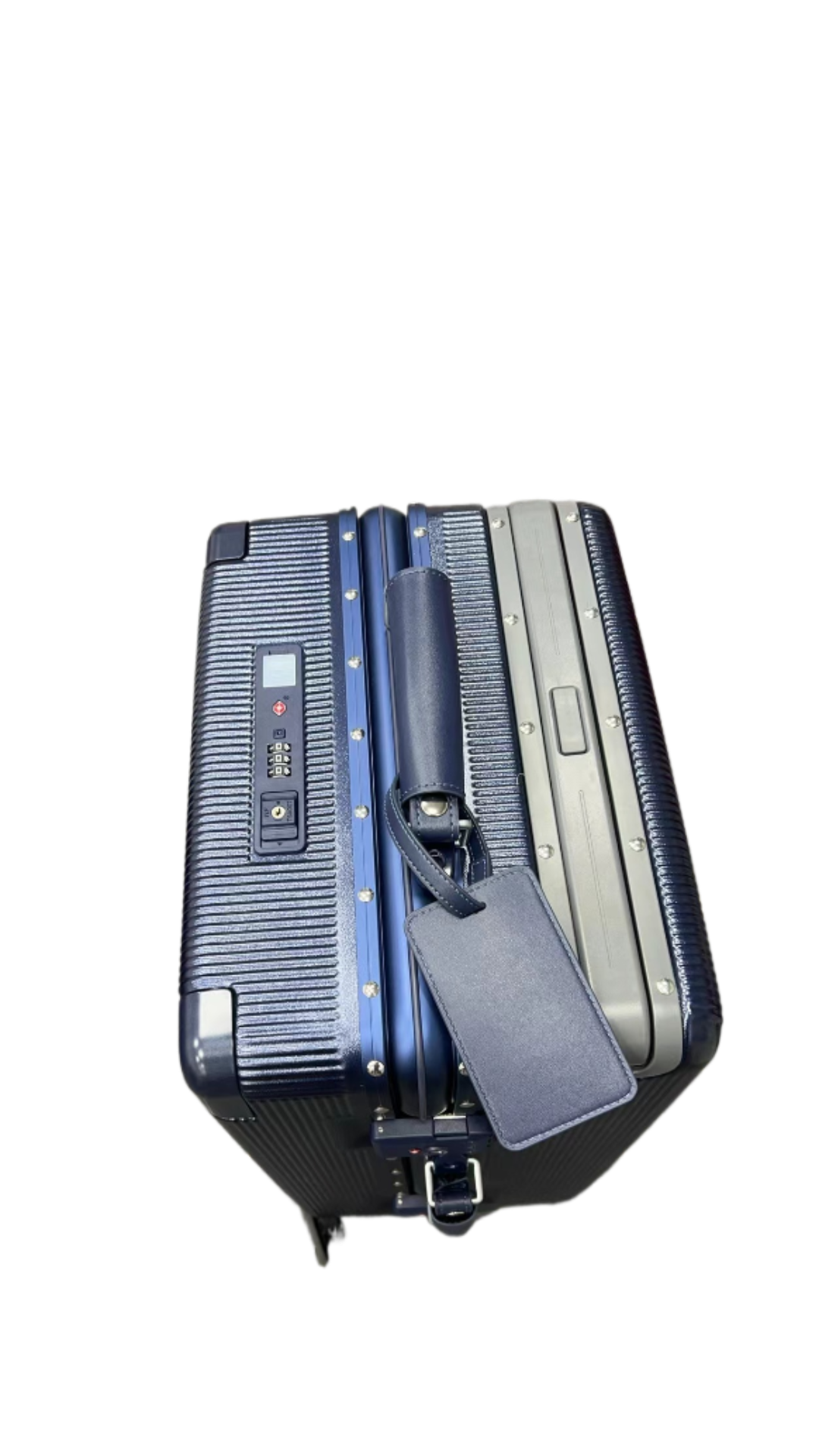 polycarbonate cabin luggage front access trolley bag 20 inch
