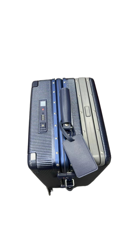 polycarbonate cabin luggage front access trolley bag 20 inch