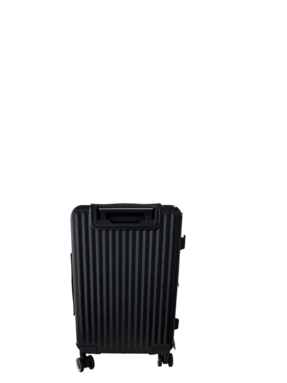 LUGGIT SFO 2.0 Premium Trolley Bag ,SmartView Wide Opening Design,TSA Lock, Polycarbonate Hard Shell, Black