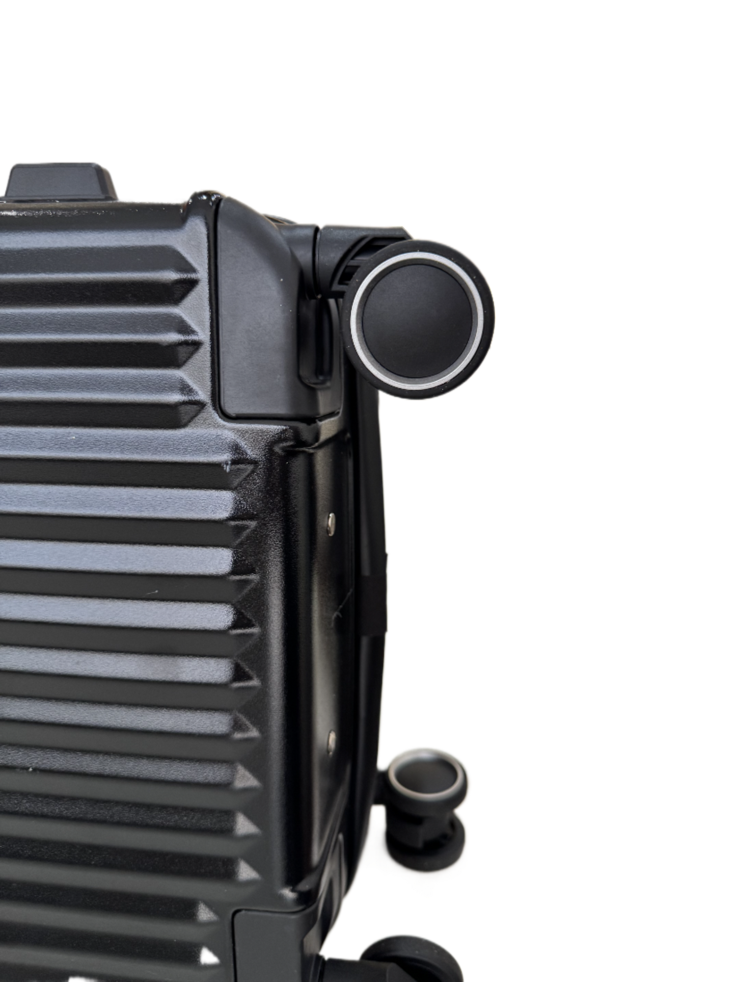 LUGGIT SFO 2.0 Premium Trolley Bag ,SmartView Wide Opening Design,TSA Lock, Polycarbonate Hard Shell, Black