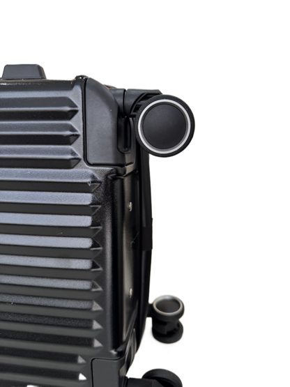 LUGGIT SFO 2.0 Premium Trolley Bag ,SmartView Wide Opening Design,TSA Lock, Polycarbonate Hard Shell, Black