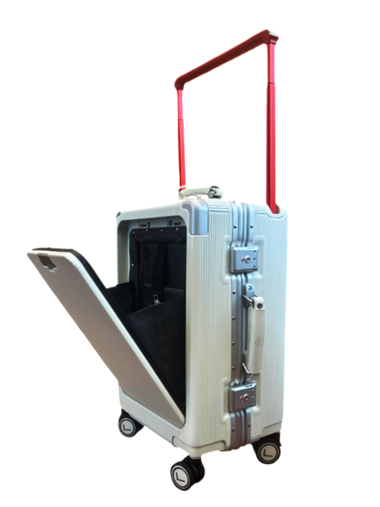 LUGGIT premium executive black cabin trolley bag 20 inch hard shell luggage