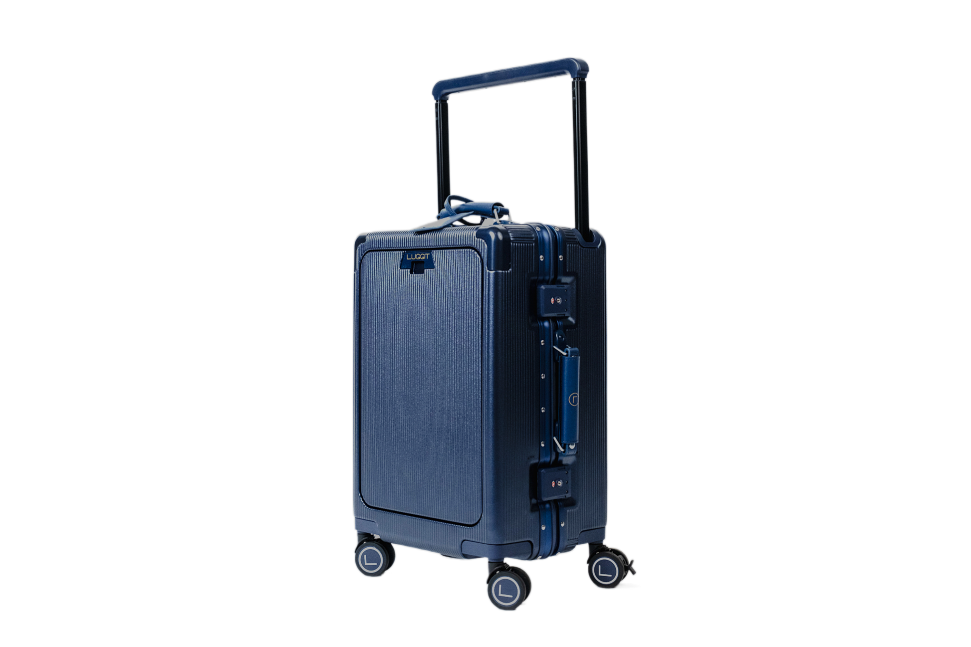 carry on suitcase front opening executive style luggage