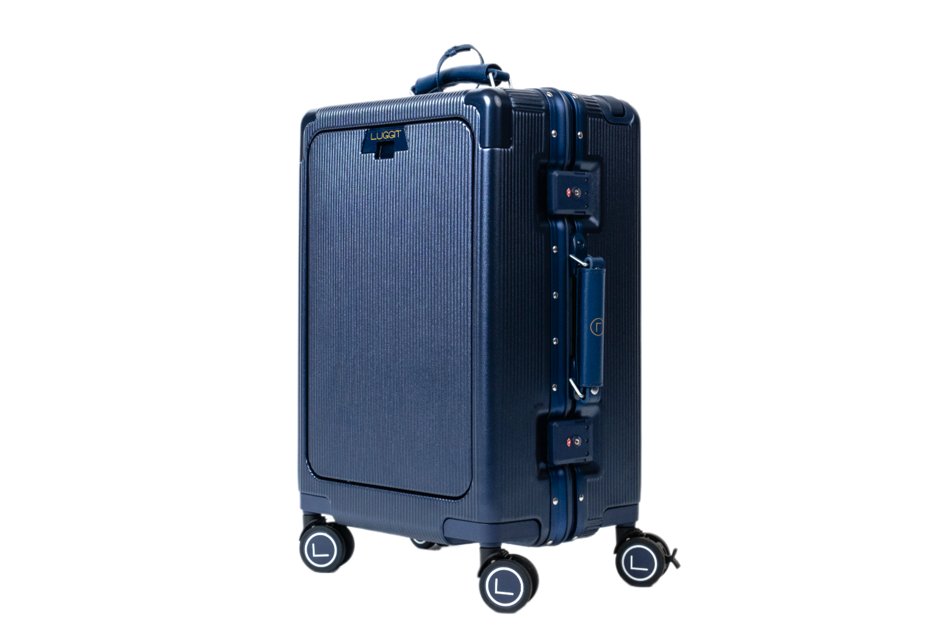 carry on suitcase front opening executive style luggage
