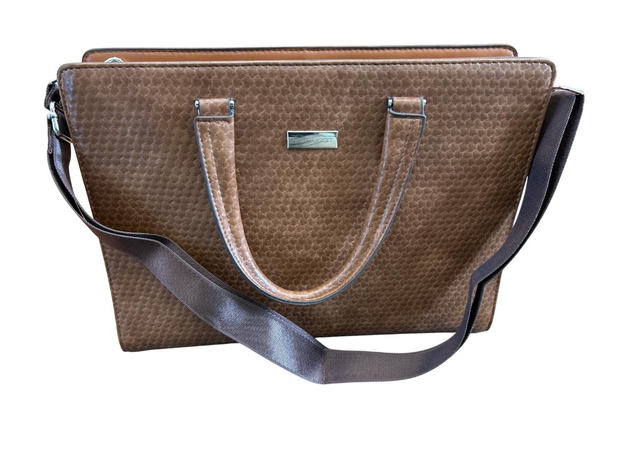 LUGGIT Signature Shield vegan leather smart bag with fingerprint lock laptop bag