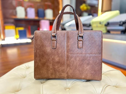 LUGGIT Signature Shield vegan leather smart bag with fingerprint lock laptop bag