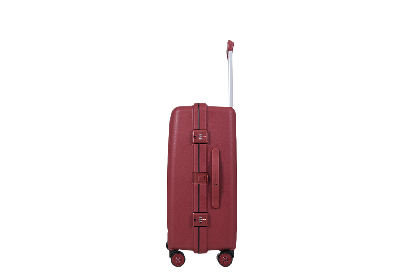 LUGGIT Tokyo Zipperless Premium Polypropylene Travel Trolley Bag ,TSA Lock, Wine red