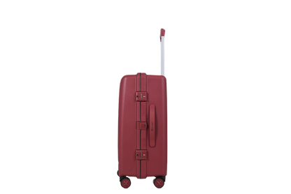 LUGGIT Tokyo Zipperless Premium Polypropylene Travel Trolley Bag ,TSA Lock, Wine red