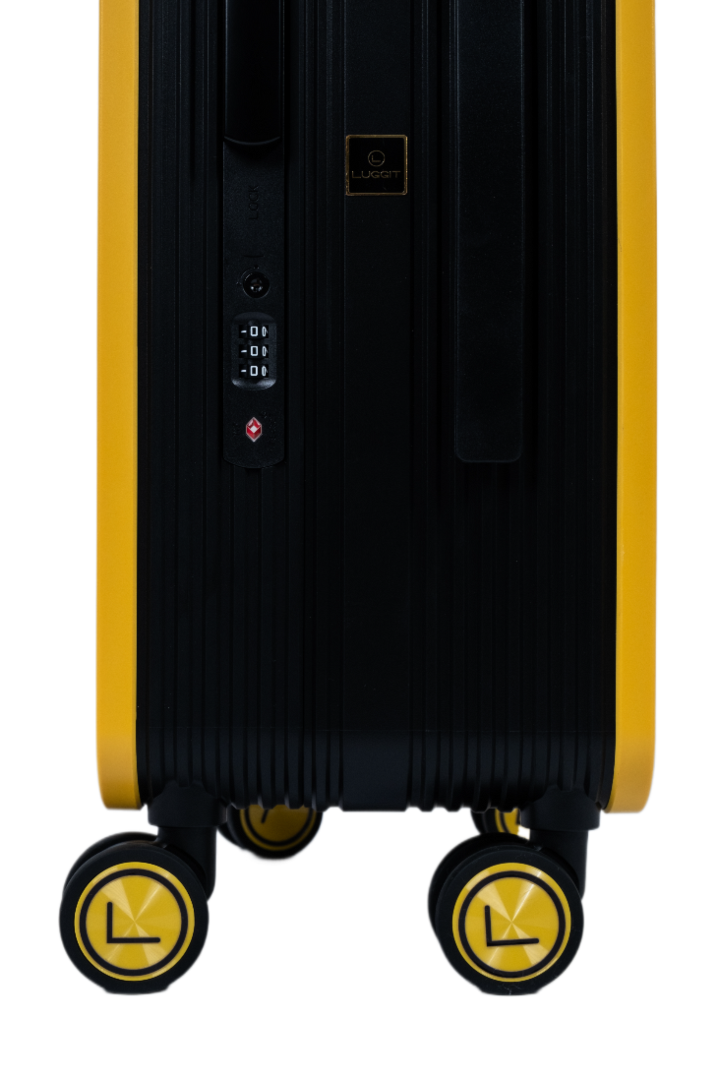 LUGGIT Premium Plus 20" Cabin 24" Check in Trolley bag Dual Tone Yellow/Black